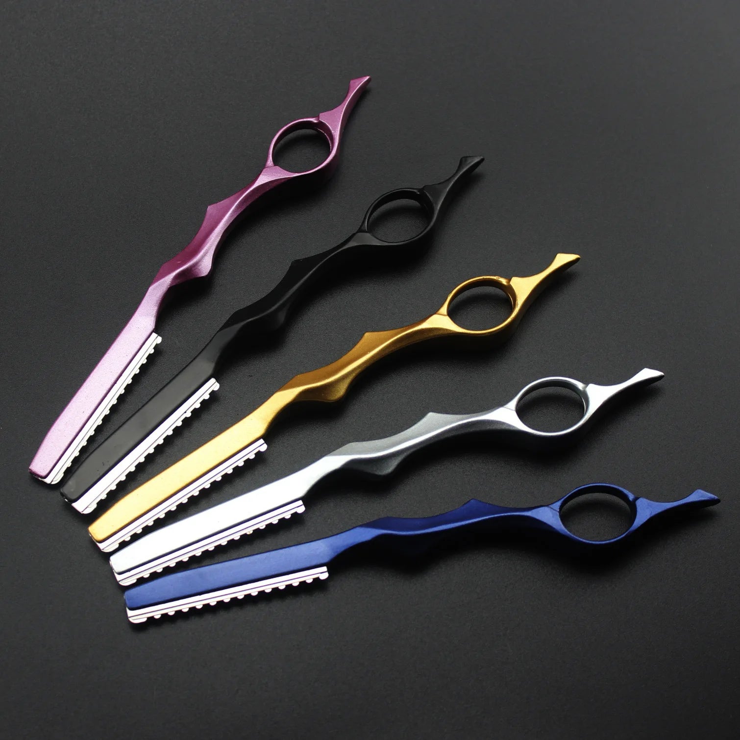 Navaja de Aluminio para Adelgazar el Cabello, Cuchilla de Corte Profesional, Afilada, para Barbería, Herramientas de Salón