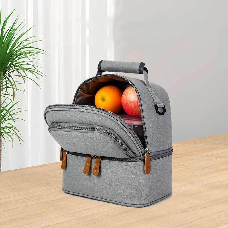 Bolsa de almuerzo para comida escolar de Picnic caliente de gran capacidad, mochila aislada, bolsas para fiambrera, refrigerador fresco, leche materna, bolso de mantenimiento fresco