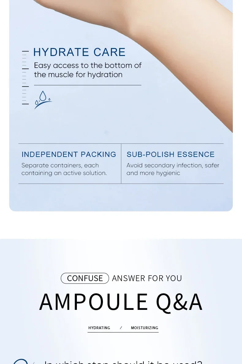 Sadoer cuidado de la piel suero líquido de ácido hialurónico hidratante Facial Lifting Glow Up нити дляislavтяжки лица Dermapen Serum 2ml * 7Pcs