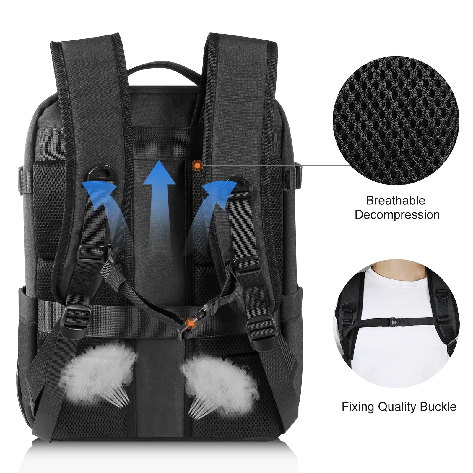 Mochila para cámara PULUZ PU5018B con panel solar, bolsa para cámara resistente al agua, mochila de fotografía multifuncional de gran capacidad