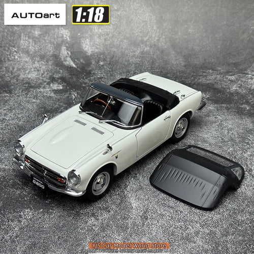 AUTOART 1/18 Honda S800 Coche Deportivo Convertible Modelo de Coche Enviar a un amigo Colección Personal Adorno Estático