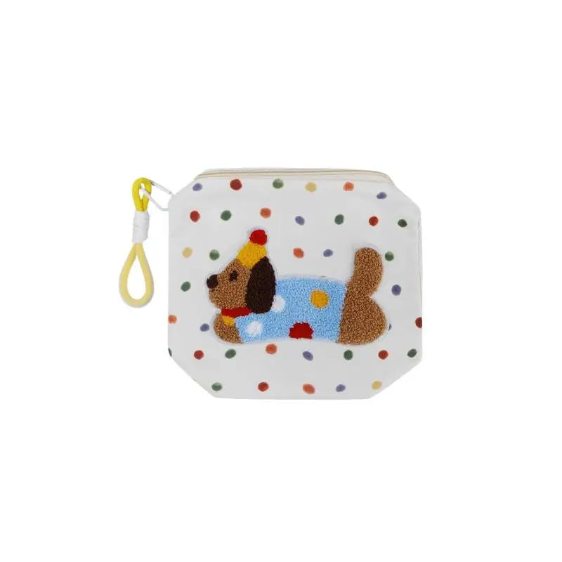 【SSummer10】Bolsa de cosméticos de gran capacidad con diseño de cachorro de dibujos animados, bolso de maquillaje portátil, almacenamiento de artículos de tocador de viaje para mujeres【SS】