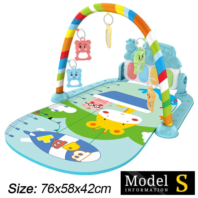 Soporte de Fitness para bebé, juego de música, juguetes de actividades de gimnasio, manta para gatear de Piano para recién nacido, almohadilla de juego de Pedal, regalos de educación temprana de 0 a 36 meses