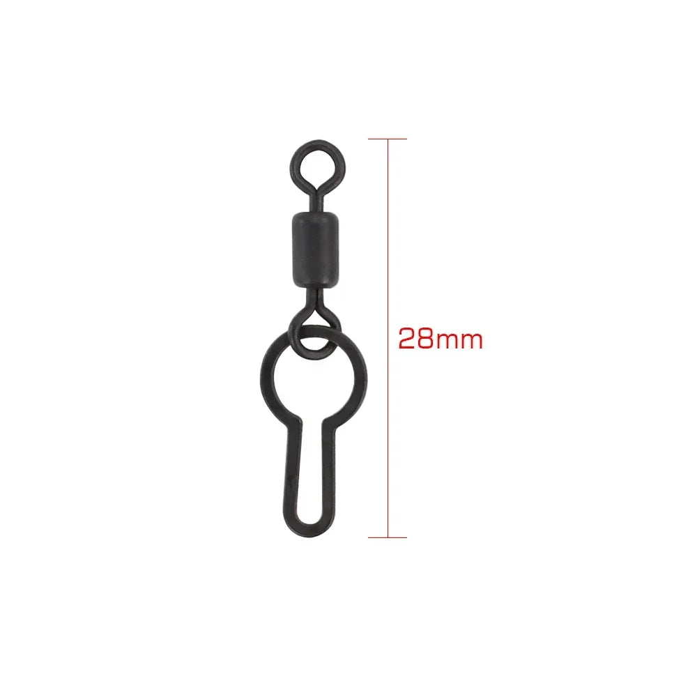 Hirisi 10 Uds Clips giratorios de malla PVA para aparejos terminales de pesca de carpa AG145