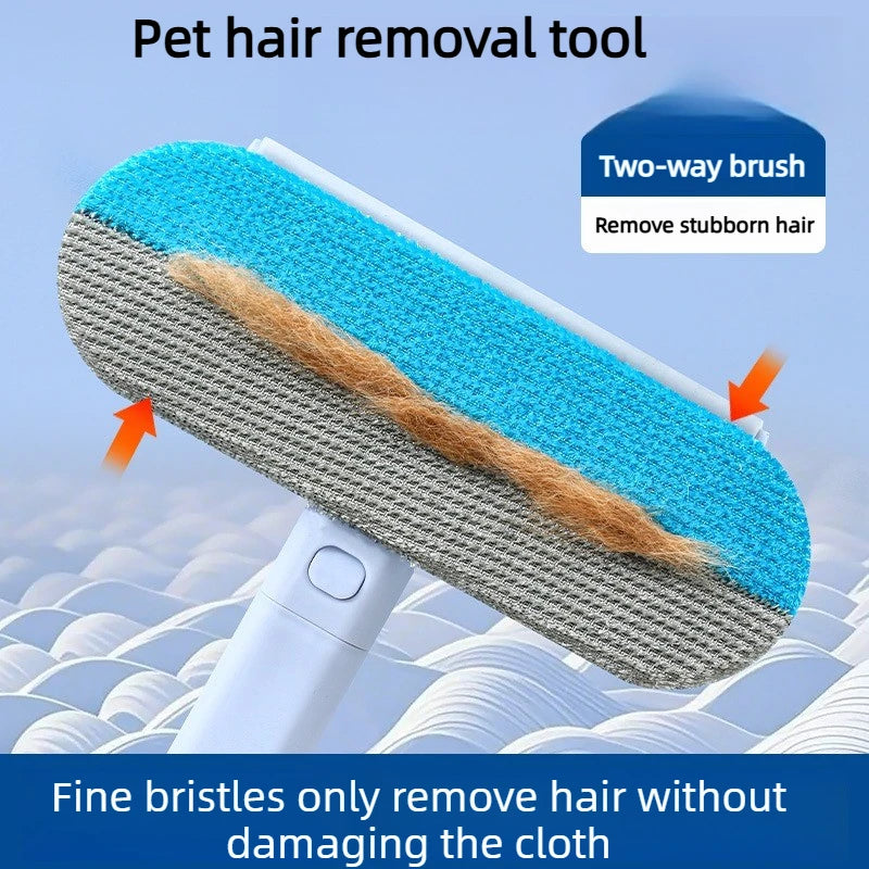 Cepillo Quitapelusas para Mascotas, Removedor de Pelo de Gato y Perro, Herramienta de Absorción de Pelo para Sofá, Cama y Alfombra