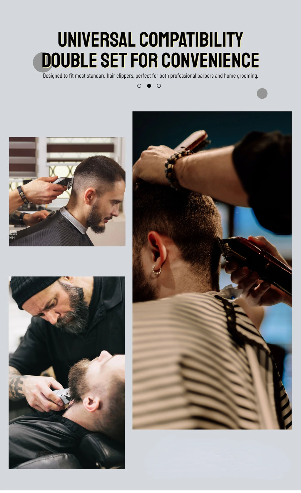 Peines de límite para cortapelos profesionales, guía de corte de pelo para peluquero, protectores para maquinilla de cortar el pelo, herramientas de estilismo de 3mm/4,5mm, 2 uds.