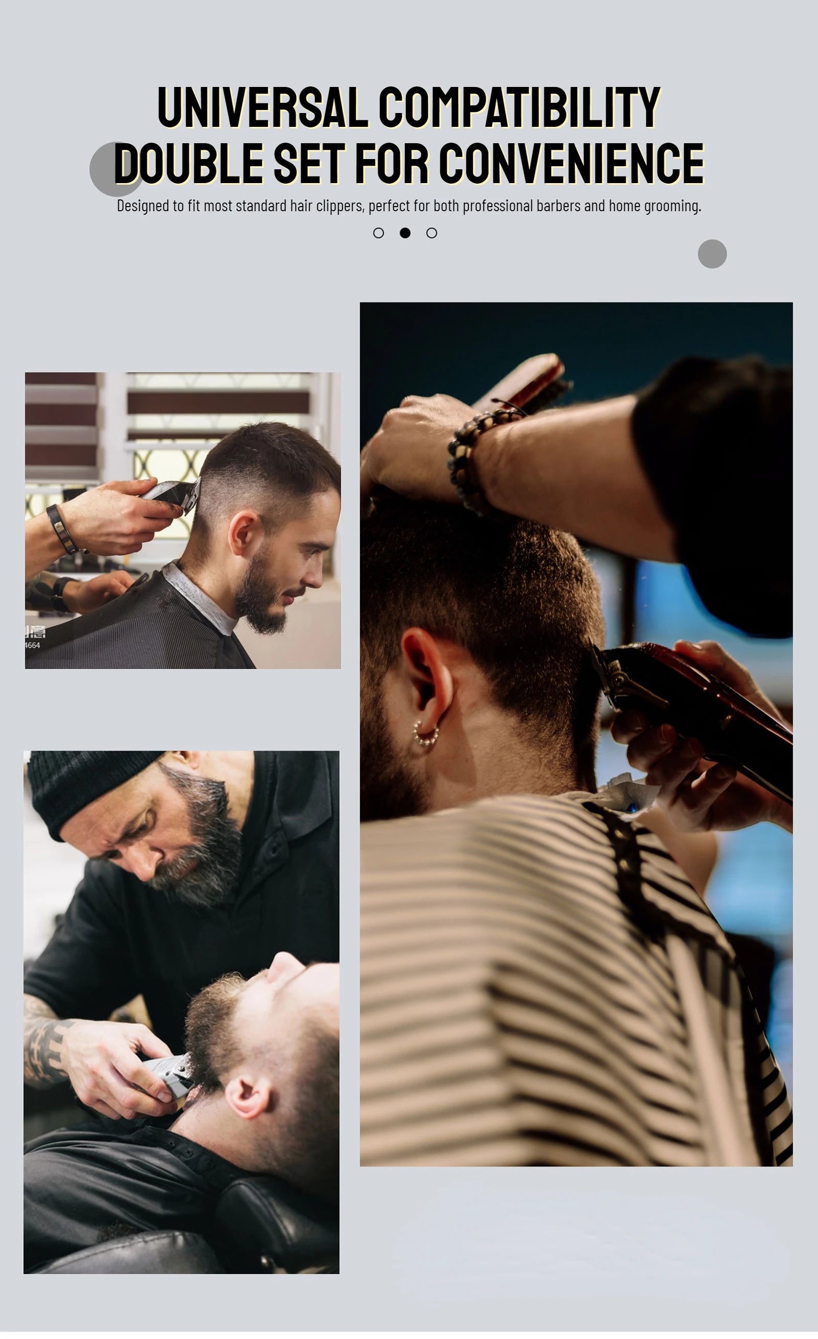 Peines de límite para cortapelos profesionales, guía de corte de pelo para peluquero, protectores para maquinilla de cortar el pelo, herramientas de estilismo de 3mm/4,5mm, 2 uds.