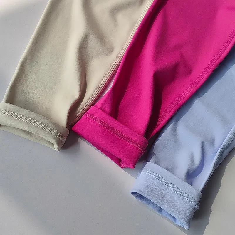 Conjunto de Yoga transpirable para mujer, traje deportivo de 2 uds, ropa de gimnasio, ropa de entrenamiento, Top corto de gimnasia, Legging de cintura alta, conjunto de sujetador de Fitness, trajes deportivos