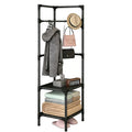 Perchero de Esquina Multicapa - Organizador de Ropa y Accesorios con Estantes, Ideal para Entrada, Dormitorio y Baño