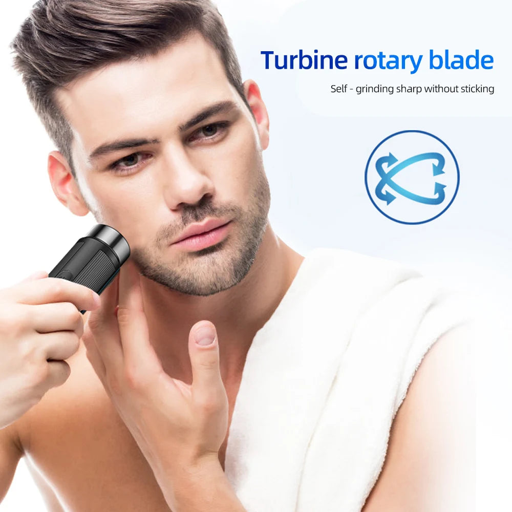 Mini Afeitadora Eléctrica Portátil Recargable, Depiladora, Máquina de Afeitar para Mujeres y Hombres, Mini Afeitadora para Auto, Herramientas de Afeitado Eléctrico
