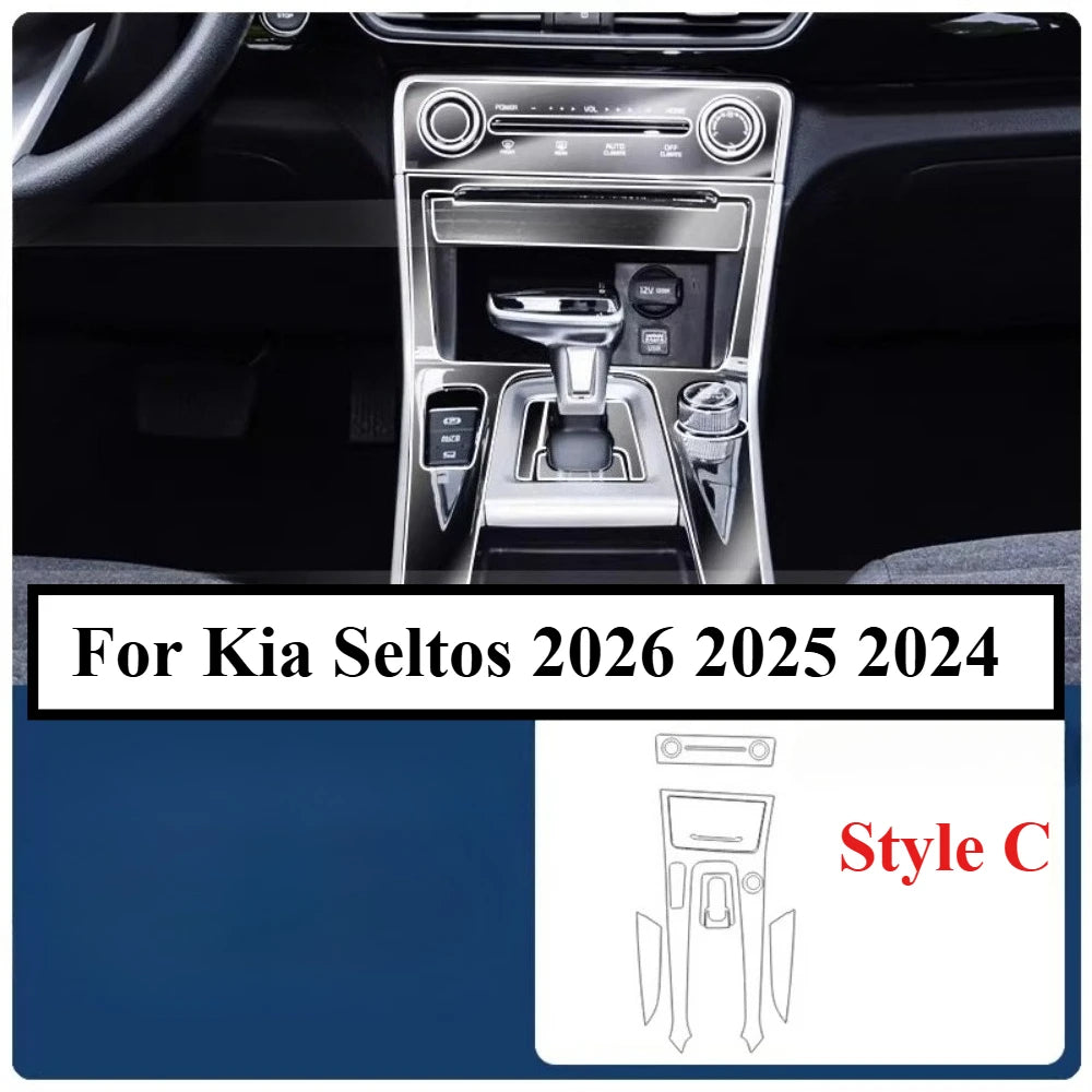Película Protectora PPF Transparente de TPU para Kia Seltos 2026 2025 2024, GPS, Pantalla LCD, Panel de Navegación, Consola Central, Accesorios para Auto