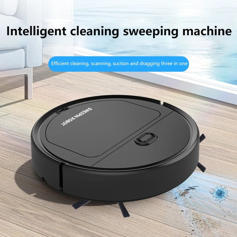 Nuevo Robot Aspirador Inteligente 3 en 1 2026, 4000 Pa de Succión Potente para Dormitorio, Sala de Estar, Pisos Duros, Pelo de Mascotas y Alfombras
