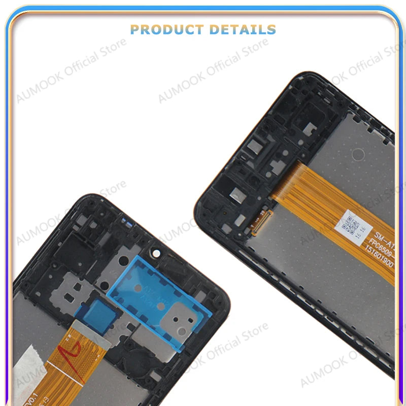 Pantalla LCD de 6,5 pulgadas para Samsung Galaxy A12 A125 A12 Nacho A127 M12 M127, Panel de montaje de digitalizador con pantalla táctil LCD, piezas de reparación