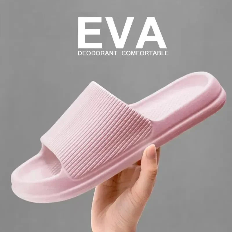 Zapatillas de Ducha Antideslizantes con Suela de EVA Suave para Hombres y Mujeres, Parejas, Impermeables, para el Hogar, Ocio, Baño, Pantuflas, Moda