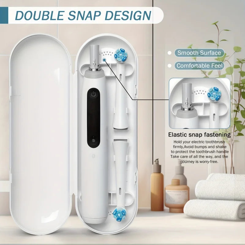 Estuche de viaje para cepillo de dientes eléctrico, caja de almacenamiento portátil a prueba de polvo, adaptación para cepillos de dientes eléctricos Oral-B iO Series