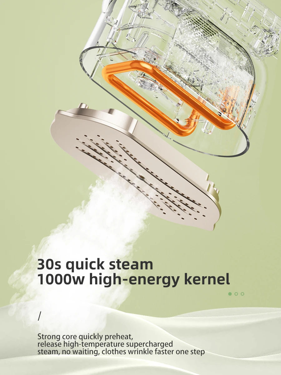 Plancha eléctrica de mano para colgar, máquina de planchar para el hogar, Mini plancha de vapor plegable de viaje, de doble uso húmedo y seco