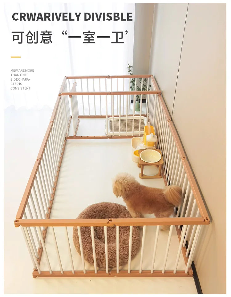Jaula para perros fuerte y duradera, valla interior suave para mascotas, vallas para perros antioxidantes, diseño creativo, fácil instalación, suministros de productos para mascotas