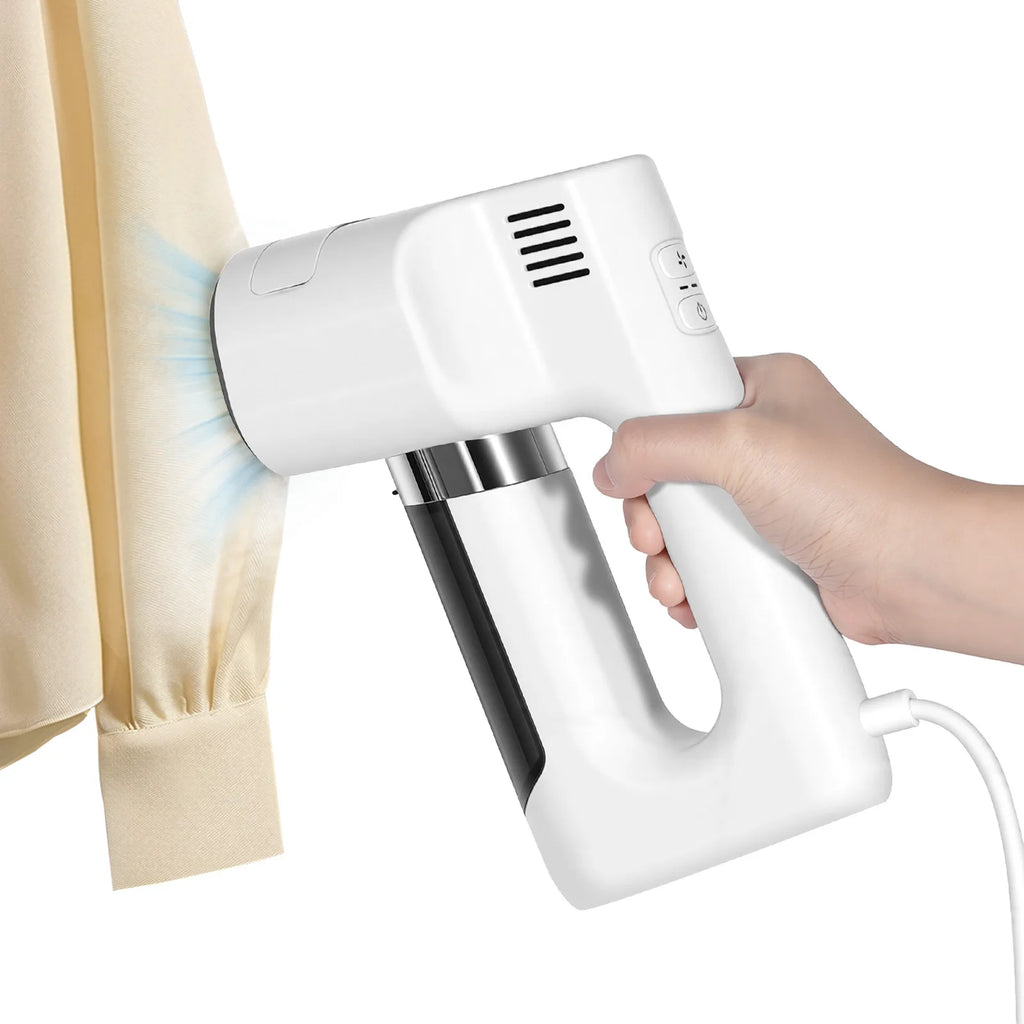 Vaporizador de Ropa Portátil, 1200W, 3500Pa de Succión, con 2 Niveles de Succión, Plancha de Vapor Portátil para el Hogar, Planchado en Seco y Húmedo