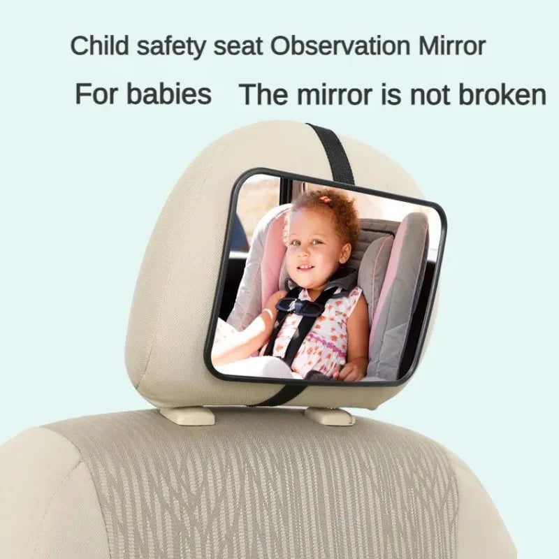Espejo de asiento de coche ajustable para observar bebés y niños, espejo de observación del asiento trasero de seguridad para niños, accesorio Interior del coche