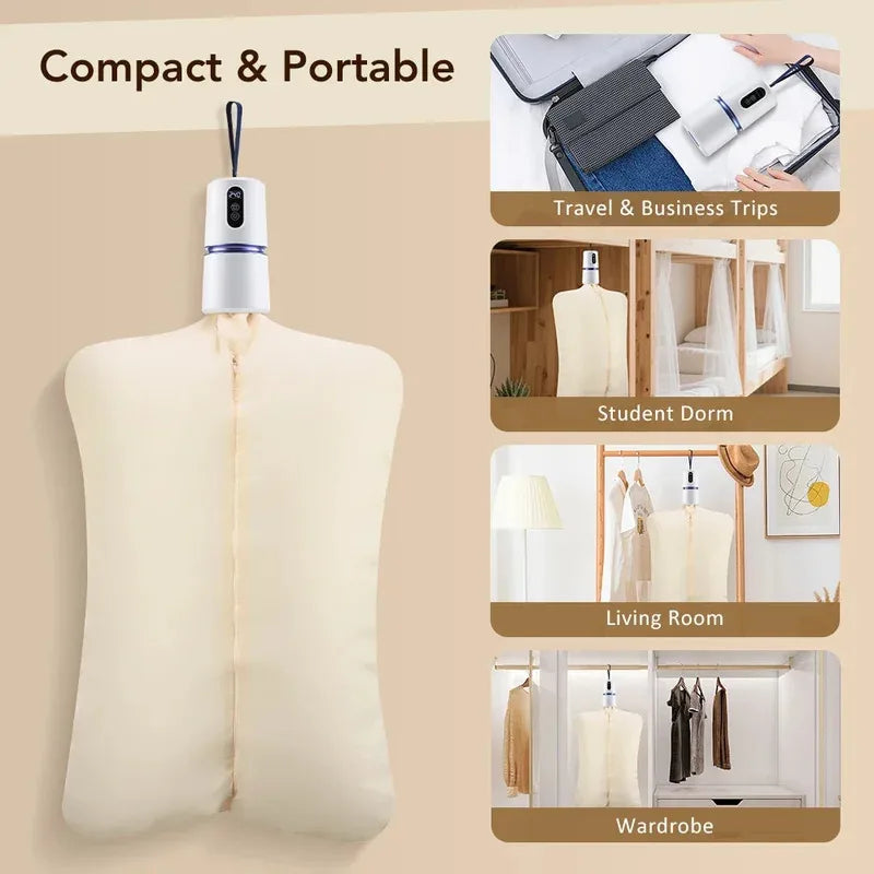 Secadora de Ropa Portátil Inteligente de 110-220V, Secadora de Ropa con Temporizador, Secadora de Ropa para Viajes al Aire Libre