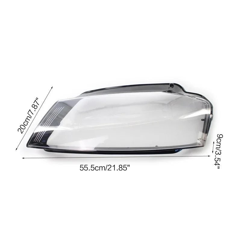 Para Audi A3 8P S3 RS3 2008 2009 2010 2011 2012 carcasa de repuesto lente de faro de coche cubierta de pantalla de lámpara