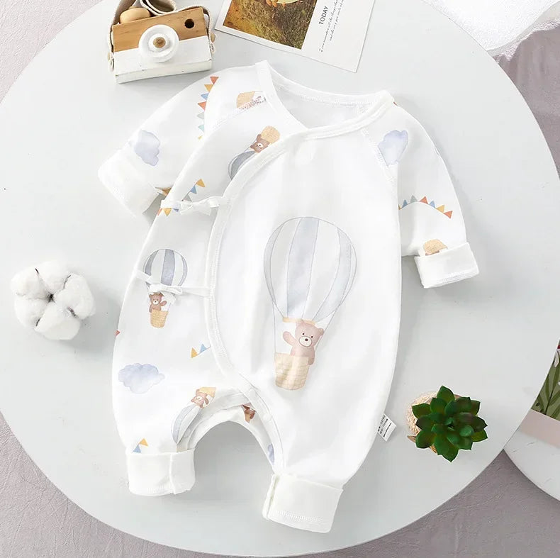 Ropa de otoño para niños recién nacidos, pelele sin hueso de algodón orgánico, ropa para gatear, mono de primavera y mono de una pieza para bebé