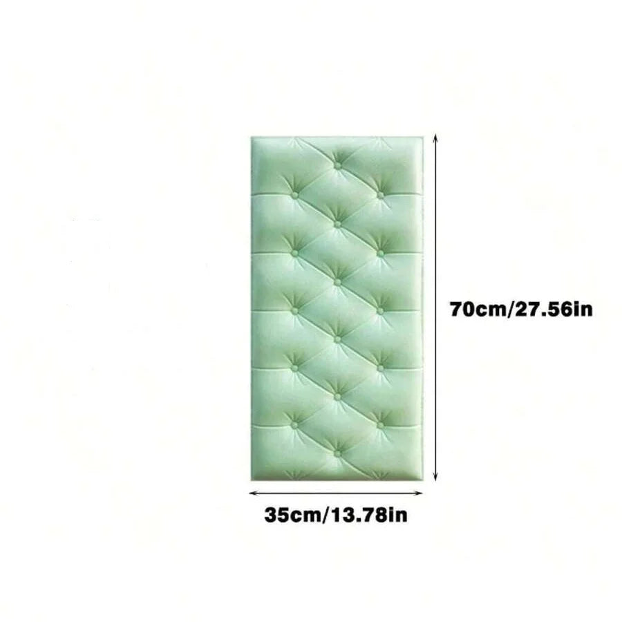 Pegatinas de pared 3D, papel tapiz autoadhesivo grueso Tatami, alfombrilla de pared anticolisión, cojín de espuma suave para dormitorio de niños y sala de estar