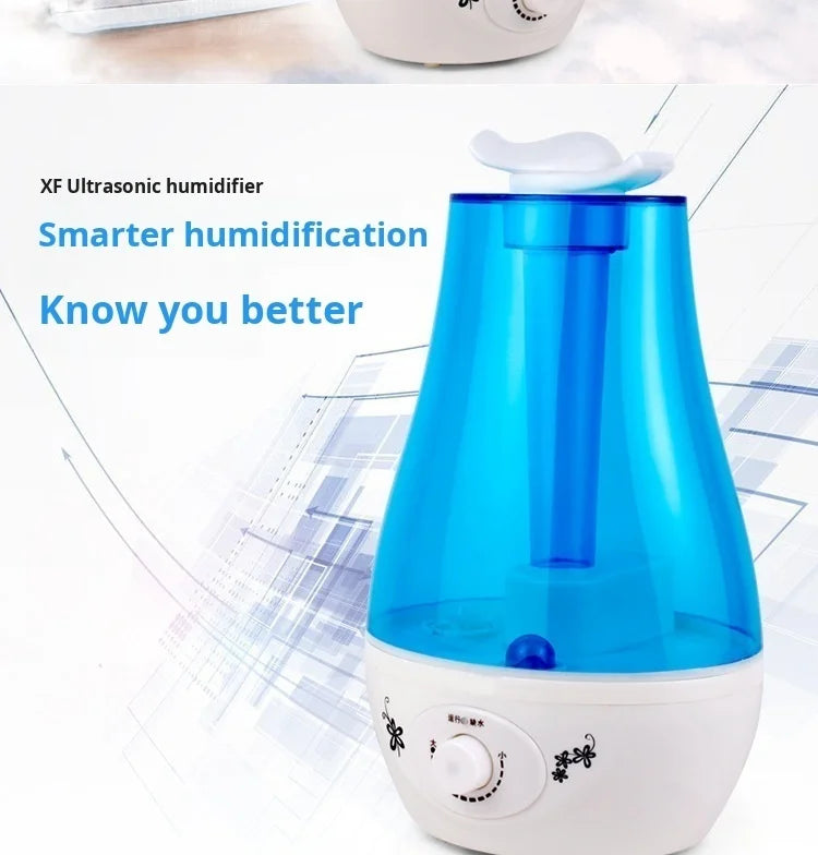 Humidificador de dormitorio para el hogar, difusor hidratante atomizador de gran volumen de niebla con doble pulverización, Mini purificador de aire aromático ultrasónico