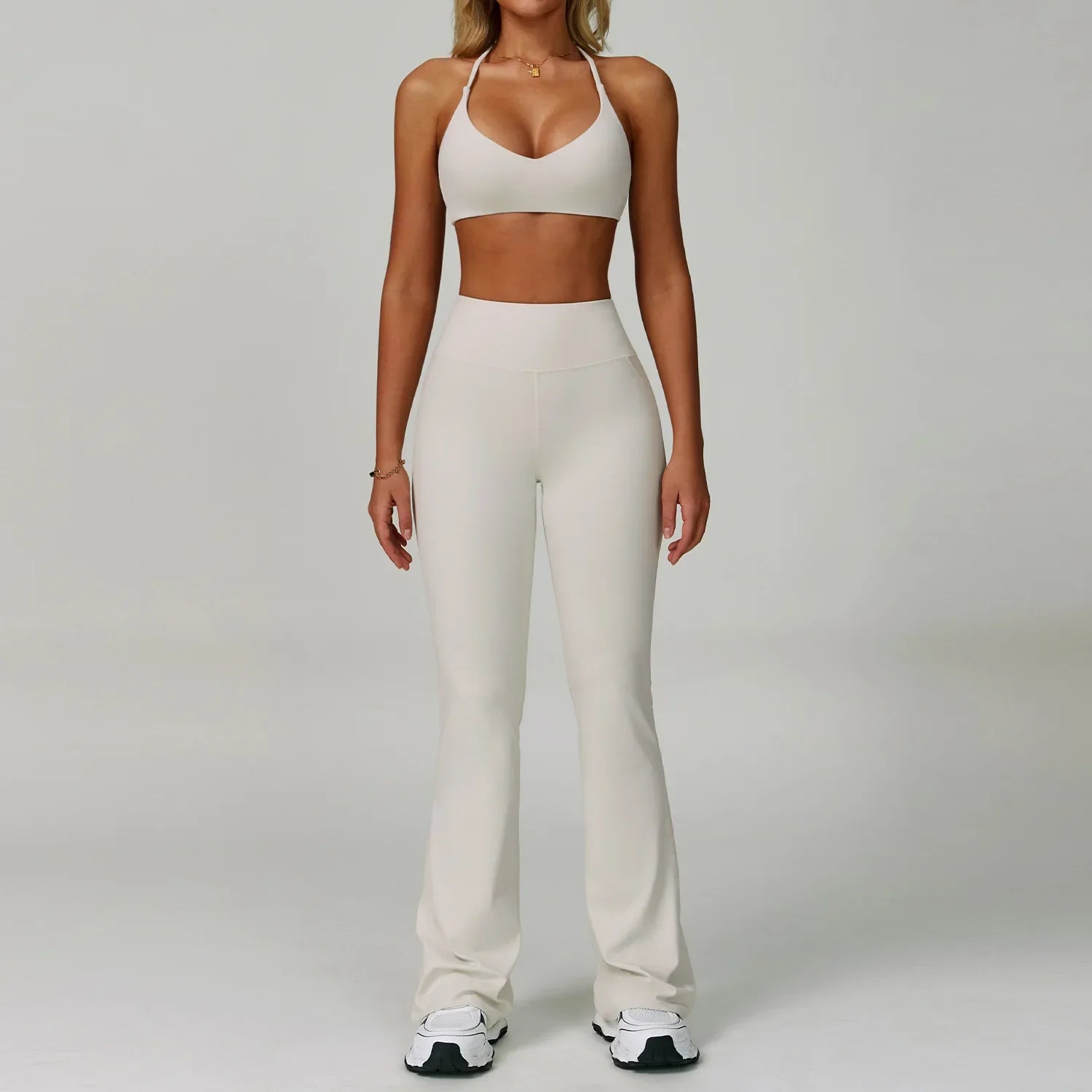 Conjuntos de 2 uds de chándal para mujer, ropa deportiva, conjuntos de Yoga, ropa deportiva, sujetador de entrenamiento, conjunto de mallas de cintura alta, ropa de gimnasio, trajes deportivos