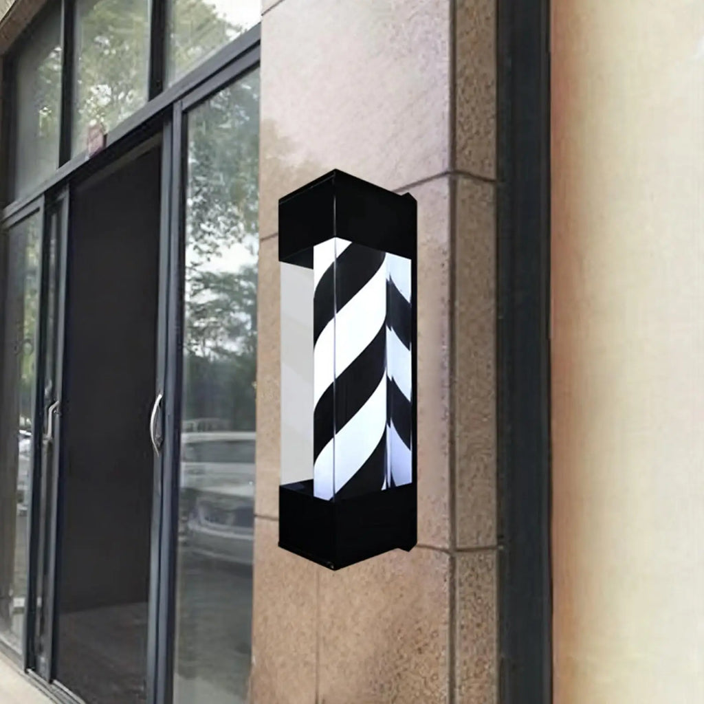 Luz de poste de peluquero, señales giratorias de peluquería, lámpara de peluquería giratoria LED de luz de barbería,