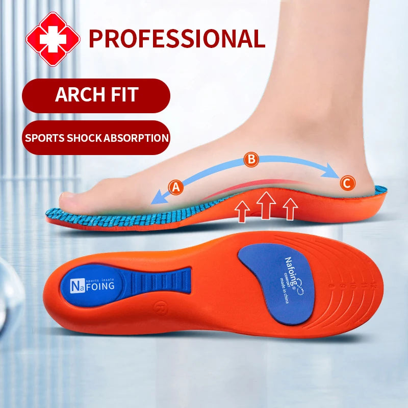 Plantillas ortopédicas deportivas para pies para hombres y mujeres, plantillas de EVA transpirables con absorción de impacto para correr, baloncesto, almohadillas para el cuidado deportivo