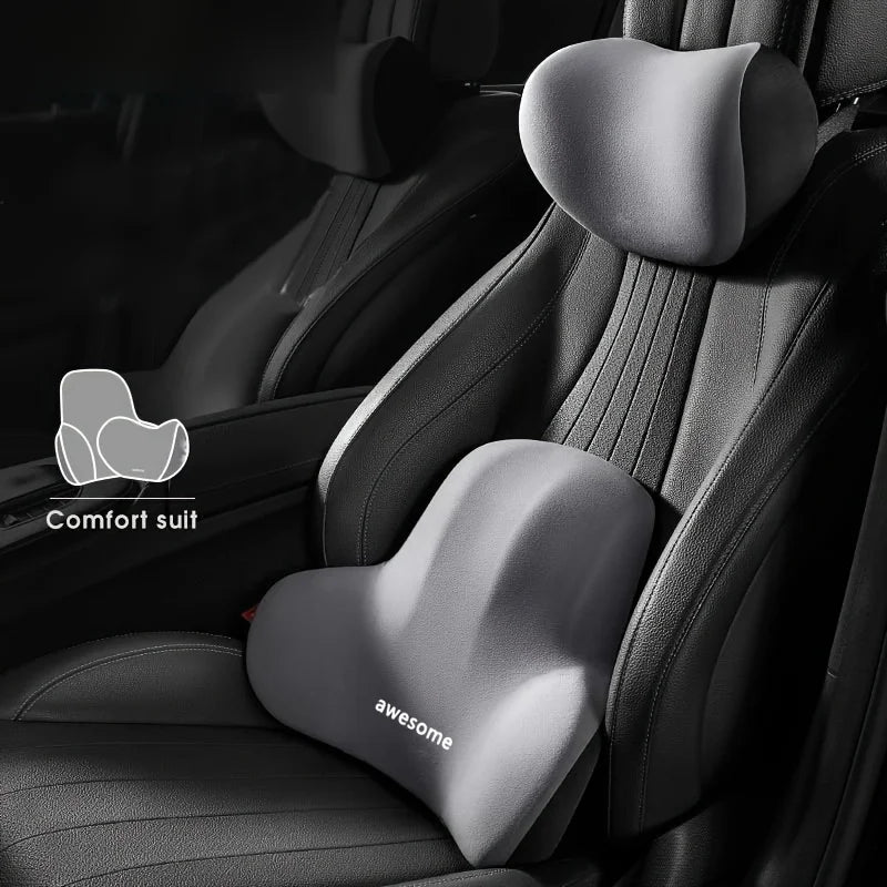 Cojín de Espuma Viscoelástica para Silla de Oficina con Soporte Lumbar, para Dolor de Espalda, Funda Lavable, Sistema de Alivio del Dolor para Silla de Escritorio