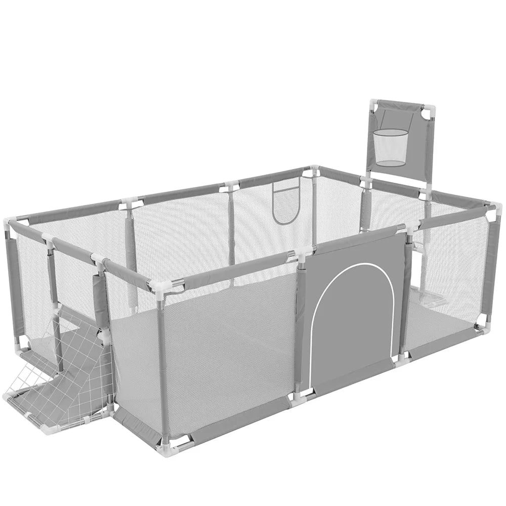 Parque infantil para bebé Extra grande, valla de actividad segura para bebé de 70 pulgadas con malla transpirable, parque infantil de seguridad para bebé para niño y niña, interior y exterior