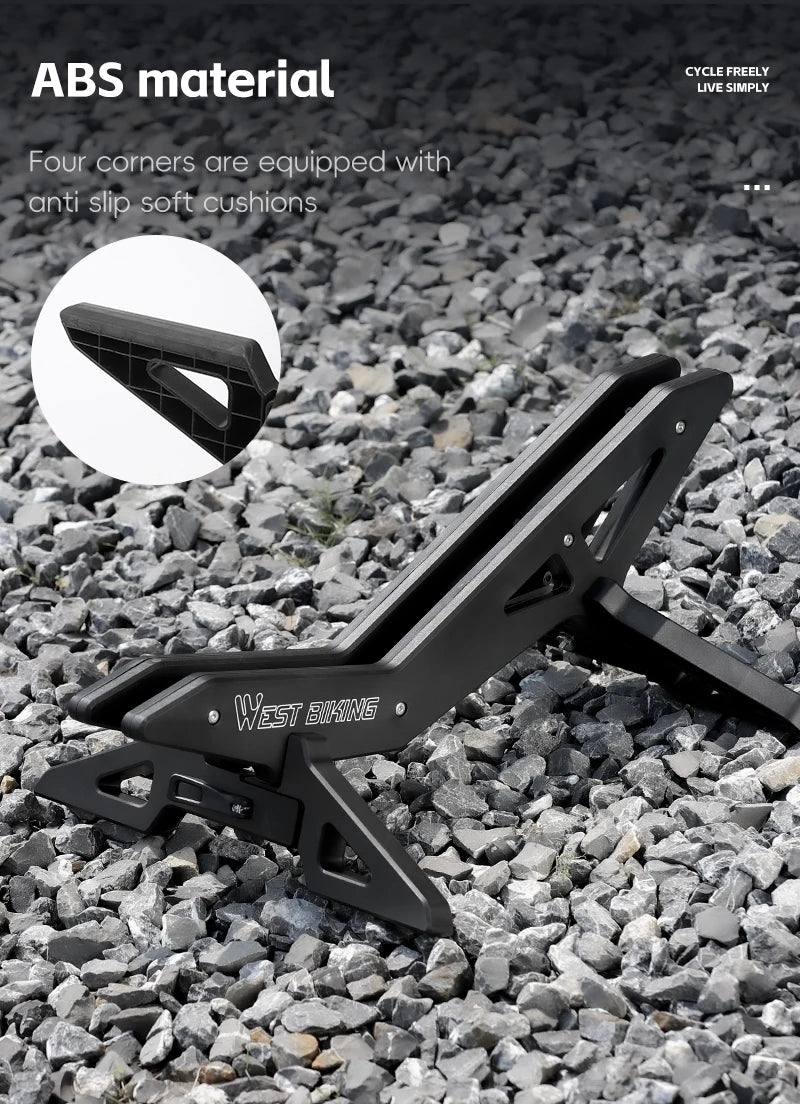 WEST BIKING-estante de estacionamiento para bicicleta, soporte Universal ajustable para bicicleta de montaña y carretera, soporte de estacionamiento para almacenamiento de bicicletas en interiores, accesorios para ciclismo