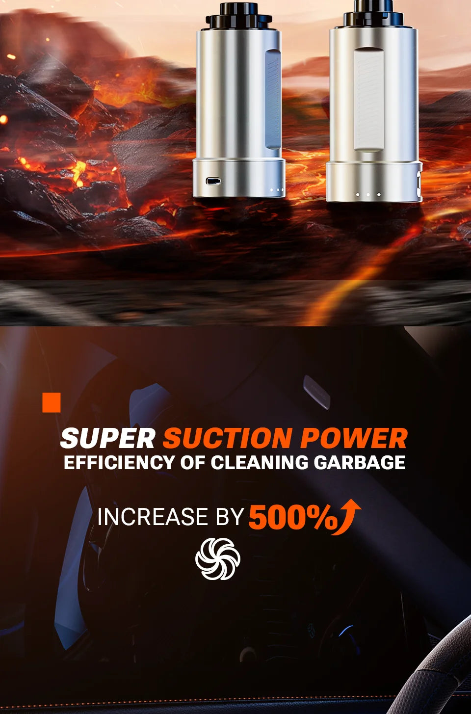 Aspiradora de coche SZUK, mini soplador, máquina de limpieza portátil multiusos potente con luz LED, aspiradora inalámbrica portátil. aspirsdora para coche aspirador de mano potente aspirador coche