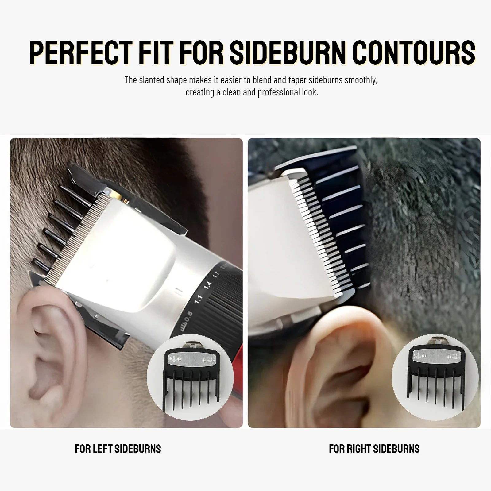 Peines de límite para cortapelos profesionales, guía de corte de pelo para peluquero, protectores para maquinilla de cortar el pelo, herramientas de estilismo de 3mm/4,5mm, 2 uds.