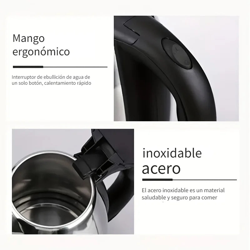 1.8-Liter Electric Water Kettle, Large Capacity 1.8L Stainless Steel Electric Kettle for Home Use, High Power Electric Water Boiler for Rapid Boiling. Food-Grade Material for Peace of Mind.