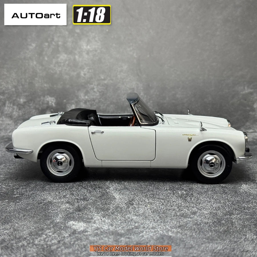 AUTOART 1/18 Honda S800 Coche Deportivo Convertible Modelo de Coche Enviar a un amigo Colección Personal Adorno Estático