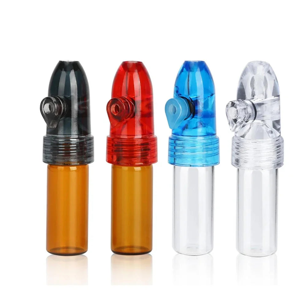 Dispensador de botellas de vidrio para especias, divertido, con tapas a prueba de fugas, tarro organizador de almacenamiento de 53/68/83mm, 2 uds.