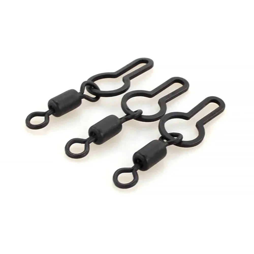 Hirisi 10 Uds Clips giratorios de malla PVA para aparejos terminales de pesca de carpa AG145