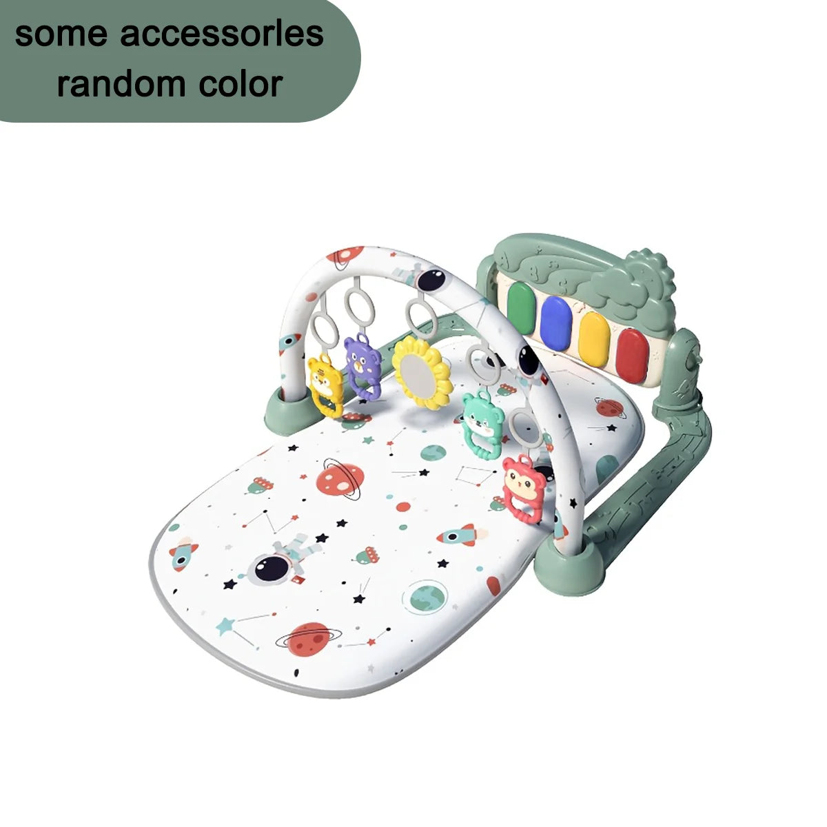 Alfombra musical de piano para bebés, gimnasio de actividades, teclado musical, tapete de juego para gatear, juguetes educativos tempranos para bebés recién nacidos de 0 a 36 meses
