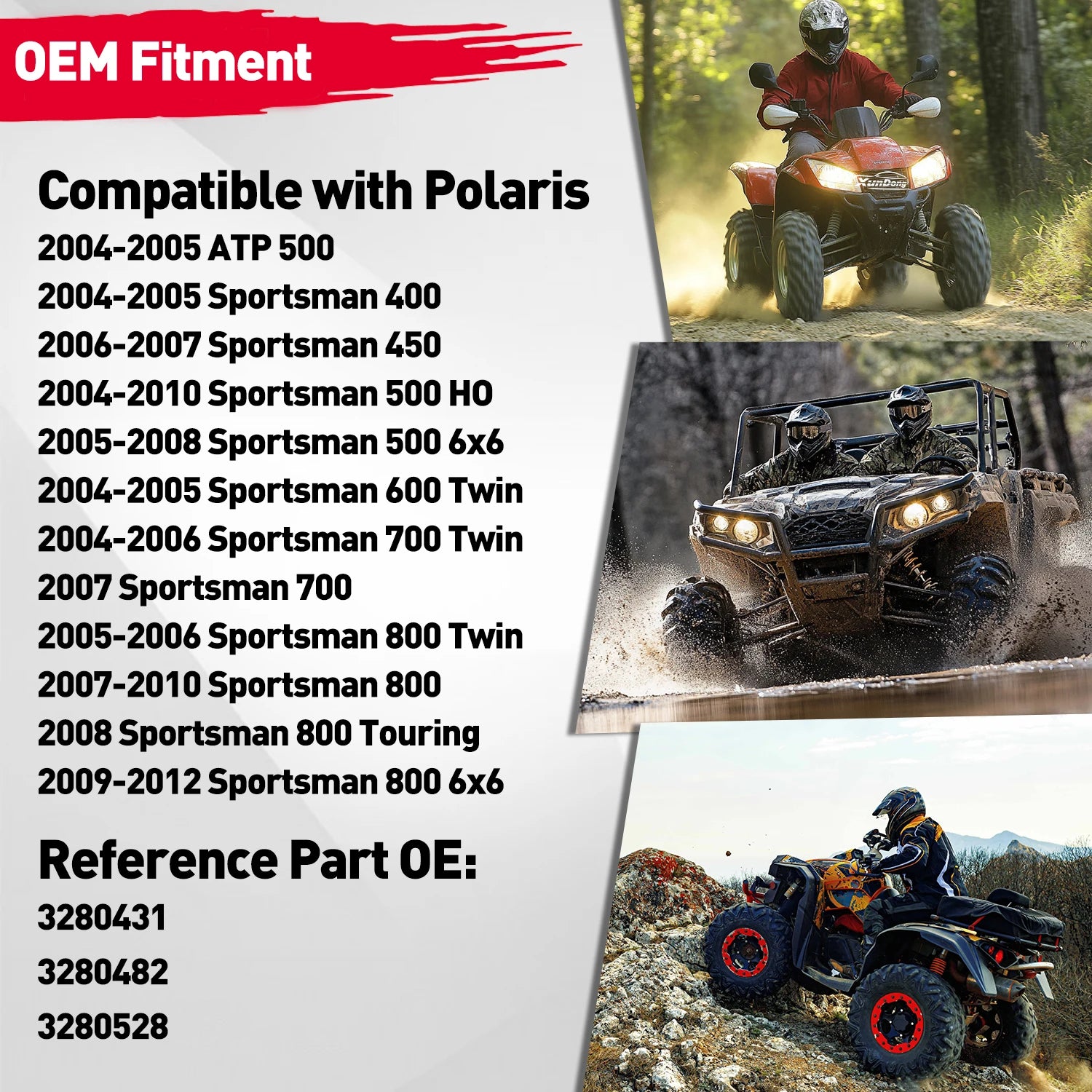 Conjunto de grupo de calibre de velocímetro para Polaris Sportsman ATV 400 500 600 700 800 2004-2012 3280431 3280482 3280528