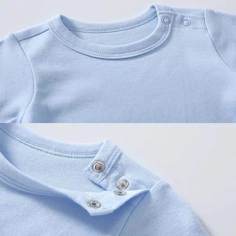 Conjuntos de 3 uds para bebé recién nacido, ropa para niño y niña de 0 a 3 meses, mono 100% de algodón, sombrero, babero, monos de manga larga de Color sólido, trajes infantiles