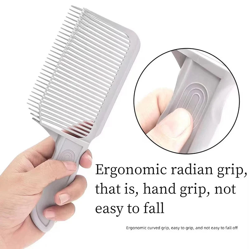 Peines de corte de pelo, peine de mezcla para peinar, peine plano de arco, peine de posicionamiento para hombre, herramientas de corte de pelo