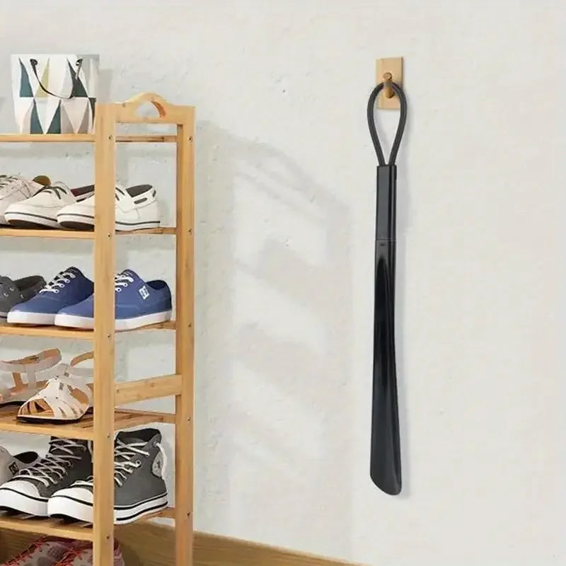 Cuernos de zapatos de plástico flexible Extra largos para mujeres embarazadas, no requiere flexión, cucharas de zapatos duraderas, uso de asistentes de zapatos, 1pc