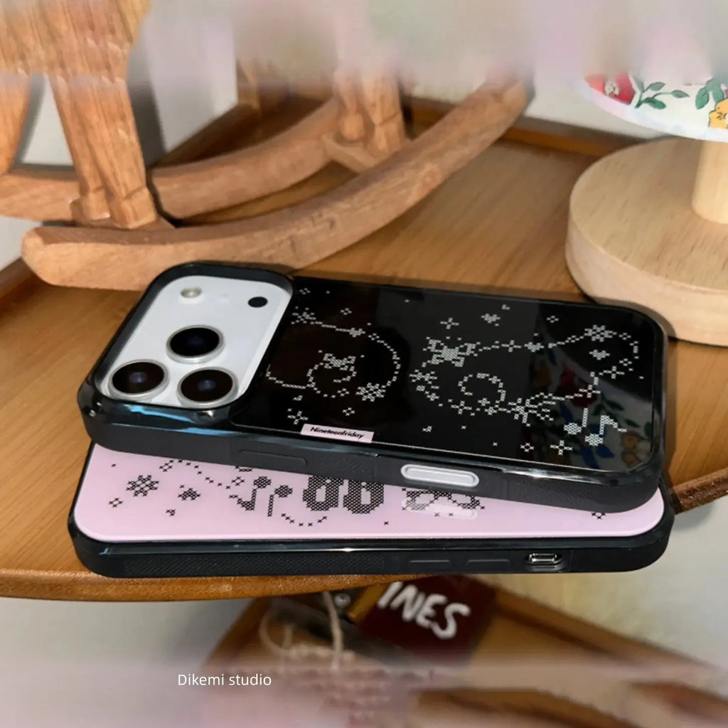 Funda de silicona a prueba de golpes con diseño de conejo coreano Ins Pixel y alas de ángel para iPhone 17 Air 16 15 14 Plus 13 12 11 Pro Max