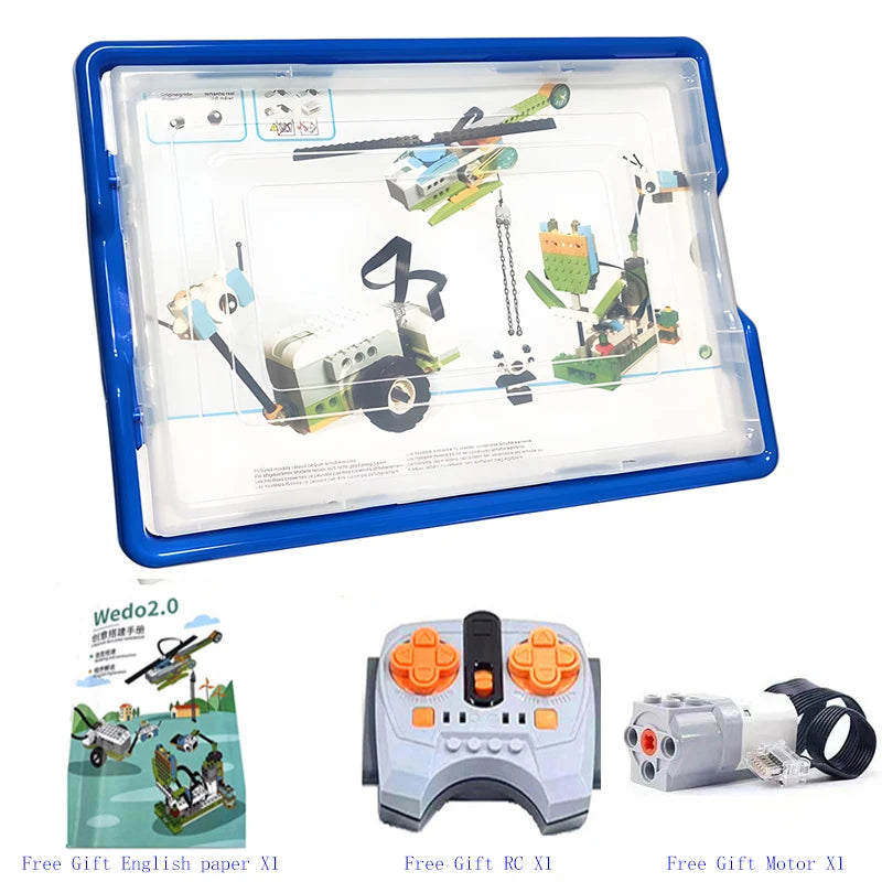 WeDo 2,0 Core Set Scratch 3,0 RC robótica escuela vapor Kit de bloques de construcción educativos Compatible Legoeds 45300 ladrillos juguetes regalos