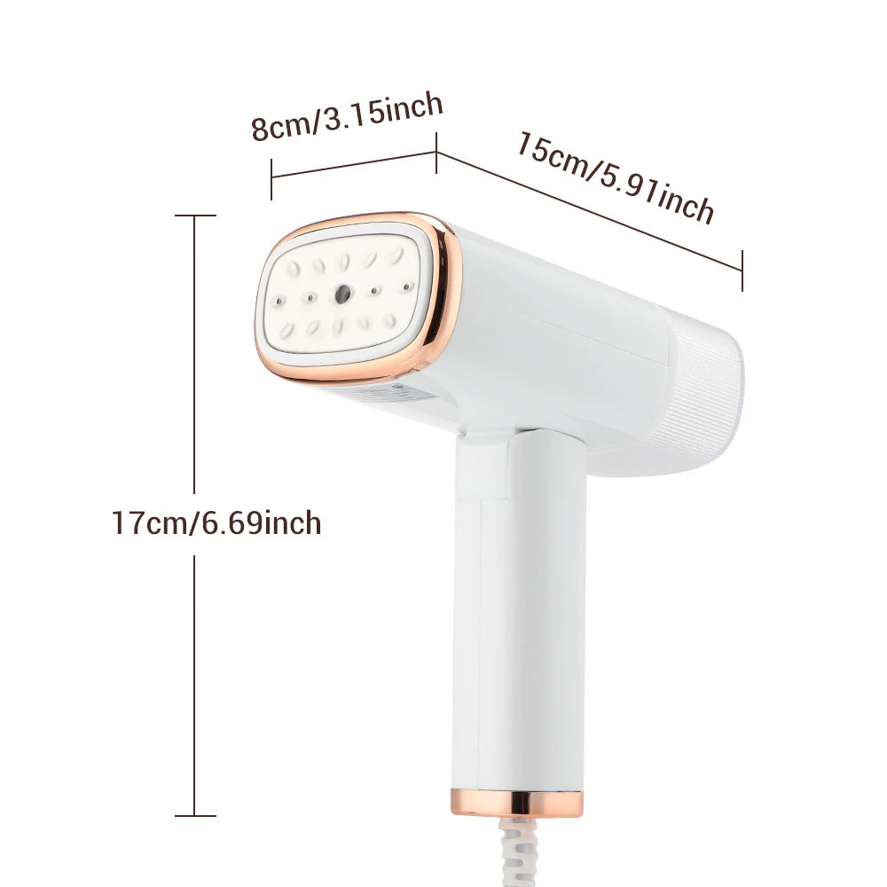 Plancha de vapor portátil de mano, Mini vaporizador plegable de 1000W para colgar ropa, planchado en seco y húmedo para viaje en casa