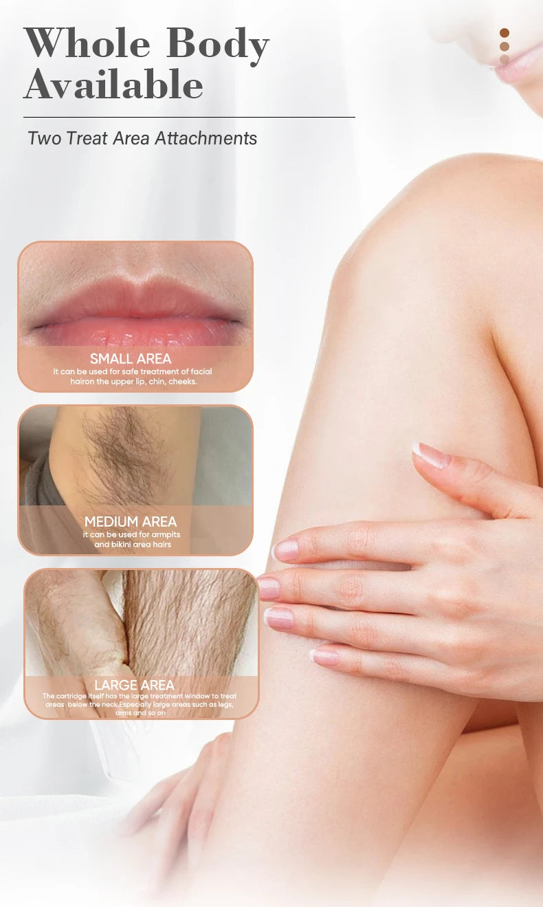 KODO 2026 Depiladora Láser de Hielo de Alta Gama, Personalizable, Depilación Láser Permanente IPL, Fotoepiladora Indolora 4 en 1 para Rostro y Cuerpo