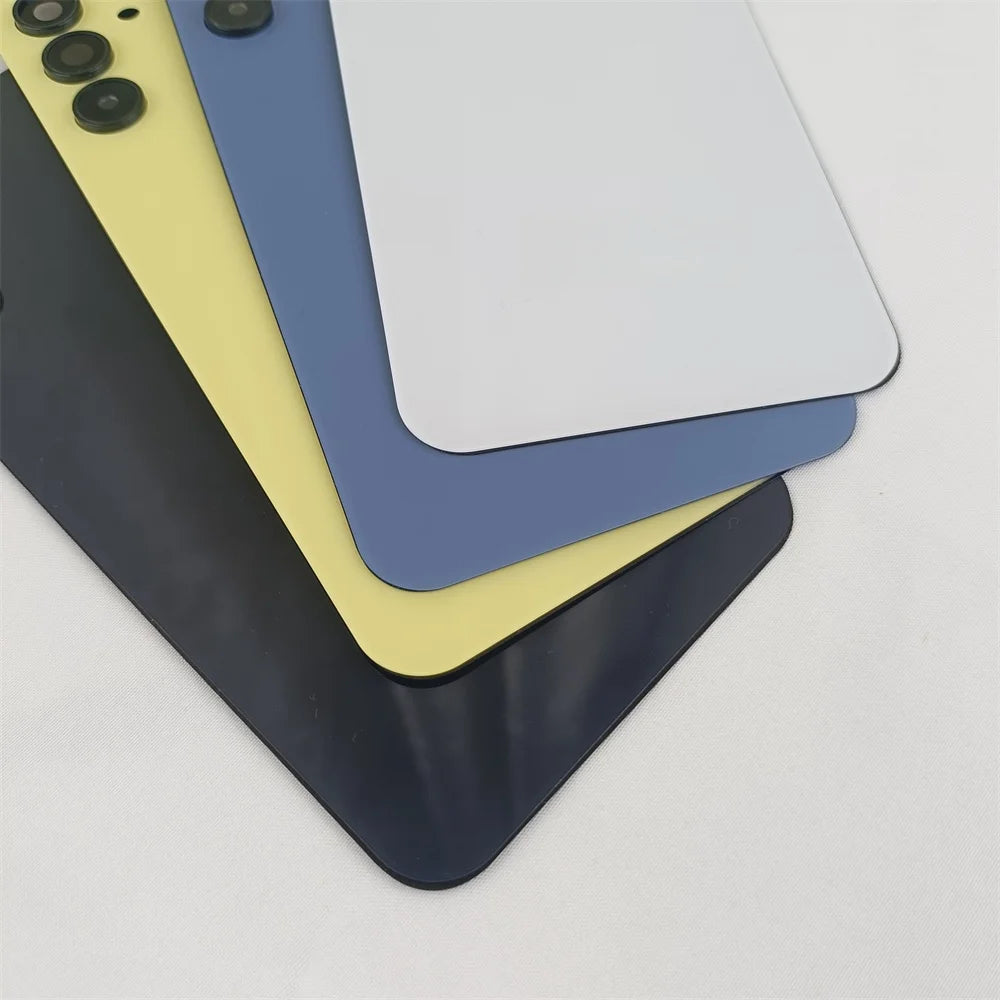 Para Samsung Galaxy A15 A 15 4G SM-A155F, Tapa Trasera de Vidrio para Batería, Carcasa Trasera, Repuestos con Lente de Cámara